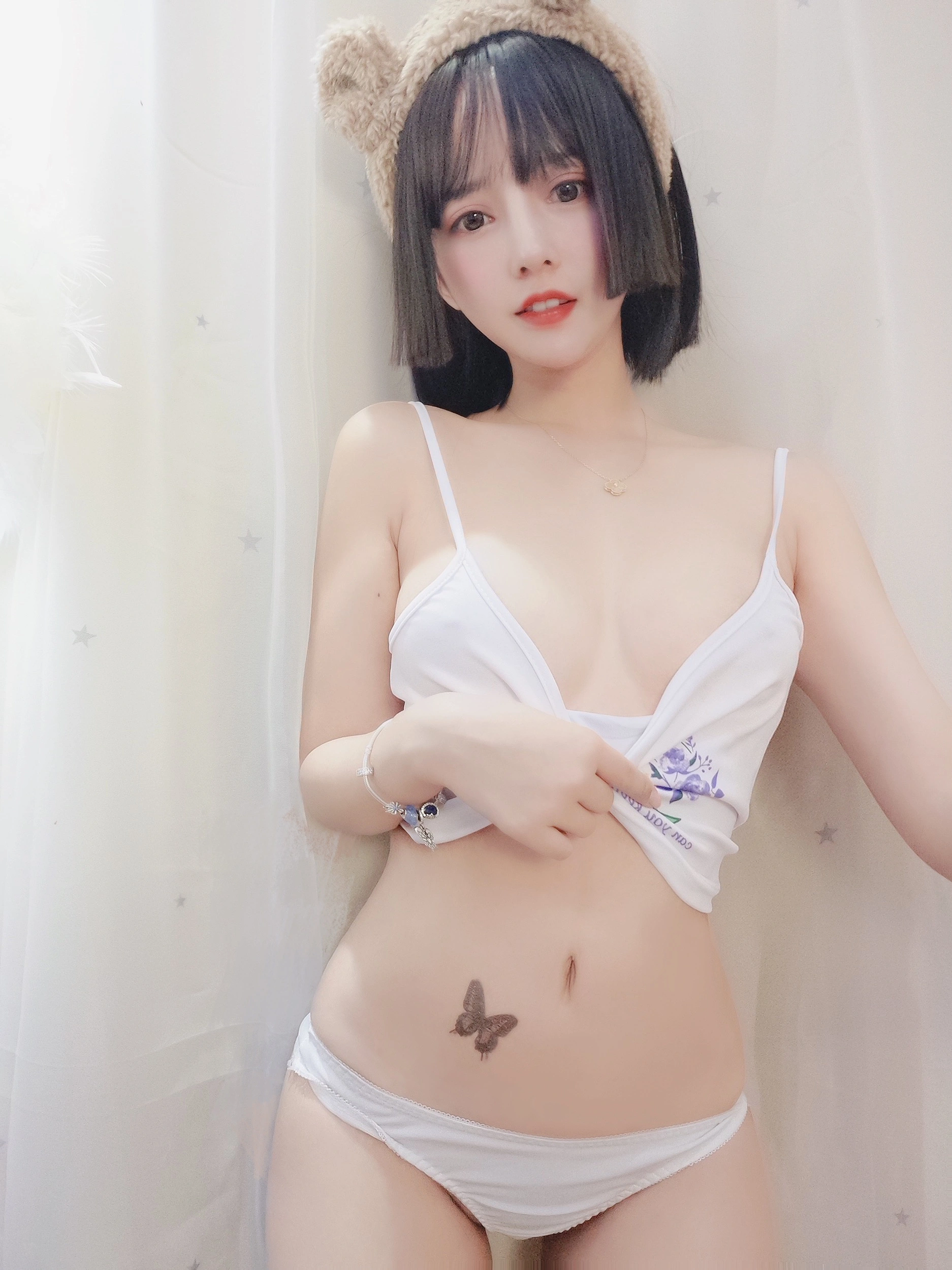 过期米线线喵 - NO.043 白色吊带 1